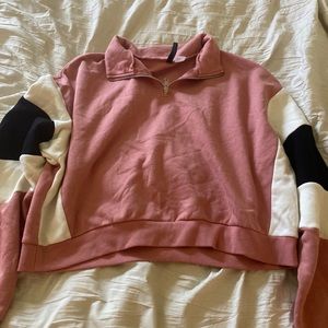 cropped quarter zip